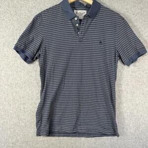 Penguin By Munsingwear Polo Shirt Men's M Blue Striped Short Sleeve